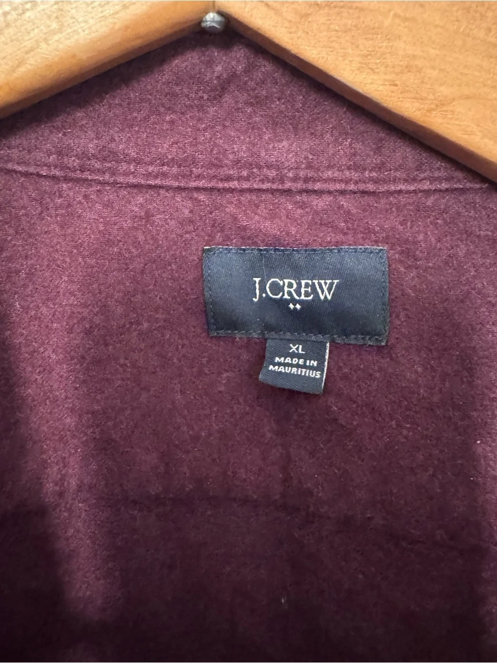 J. Crew Men’s Button-Down Shirt in Plum with Elbow patches